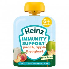 Heinz Immunity Support Peach Apple and Yoghurt 85g pouch