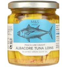 Marks and Spencer Albacore Tuna Loins 225g jar