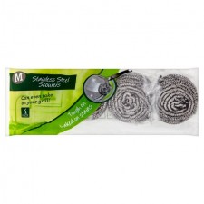 Morrisons Stainless Steel Scourer 4 per pack