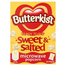 Butterkist Microwave Sweet and Salted Popcorn 3x60g