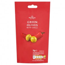 Morrisons Pitted Green Olives With Chilli 70g
