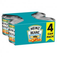 Heinz Baked Beans in Tomato Sauce No Added Sugar 4 x 200g