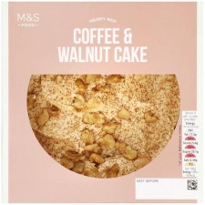 Marks and Spencer Colombian Coffee and Walnut Cake 425g