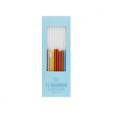 Marks and Spencer Ombre Rainbow Birthday Candles 12 per pack
