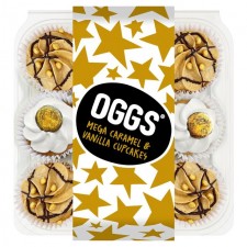 OGGS Mega Caramel and Vanilla Cupcakes 9 per pack