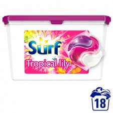 Surf Tropical Lily 3 In 1 Capsules 18 Washes