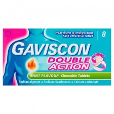 Retail Pack Gaviscon Double Action Mint Tablets 8 x 8 pack