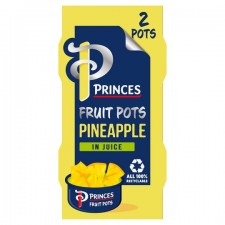 Princes Pineapple Fruit Pots 2 x 120g