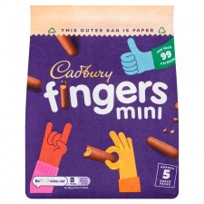 Cadbury Mini Fingers Snack Pack 5 x 19.3g