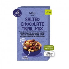 Marks and Spencer Salted Chocolate Trail Mix 5 x 25g