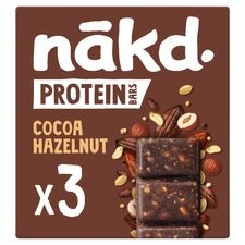 Nakd Protein Bars Cocoa Hazelnut 3 x 45g