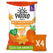 Piccolo Baby Food Carrot Stars 4 x 15g