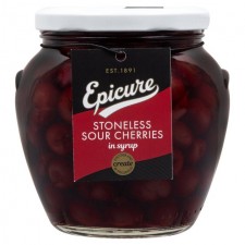 Epicure Stoneless Sour Cherries in Syrup 570g