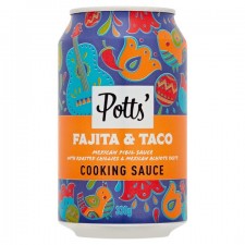 Potts Fajita and Taco Pibil Cooking Sauce 330g