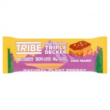 TRIBE Triple Decker Choc Peanut Butter Bar 40g