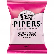 Retail Pack Pipers Kirkby Malham Chorizo Crisps 24 x 40g