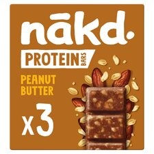Nakd Protein Bars Peanut Butter 3 x 45g