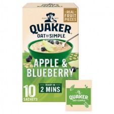 Quaker Oat So Simple Apple and Blueberry 360g 10 Sachets