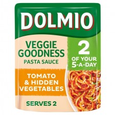 Dolmio Veggie Goodness Pasta Sauce Smooth Tomato and Hidden Veg 340g