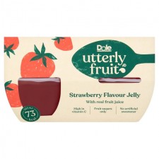 Dole Utterly Fruit Jelly Strawberry 4 per pack