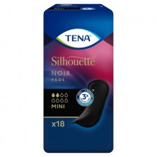 TENA Lady Silhouette Black Incontinence Pads 18 per pack