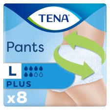 TENA Unisex Incontinence Pants Plus Large Size 8 per pack