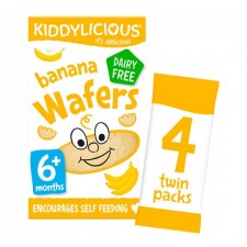 Kiddylicious Banana Wafers 4 x 4g