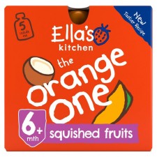 Ellas Kitchen Organic Smoothie Fruits The Orange One 5 x 90g 6 Month