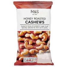 Marks and Spencer Honey Roasted Cashews 150g.