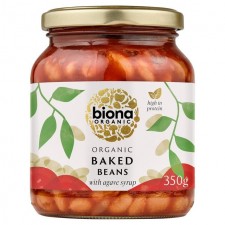 Biona Organic Baked Beans in Tomato Sauce 340g Jar