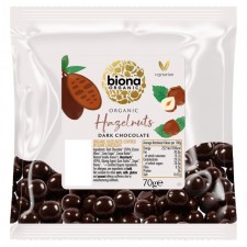 Biona Organic Hazelnuts Dark Chocolate 70g