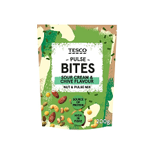 Tesco Sour Cream and Chive Flavour Nut and Pulse Bites 200G