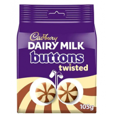 Cadbury Dairy Milk Buttons Twisted 105g Bag