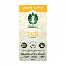 Body and Mind Botanicals Organic Hemp Tea Ginger 10 per pack