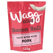 Wagg Dog Treats Bacon Roll 125g