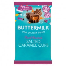 Buttermilk Plant Powered Vegan Dairy Free Chocolate Salted Caramel Cups 100g 
