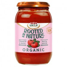 Sacla Rooted in Nature Organic Tomato and Basil Pasta Sauce 500g