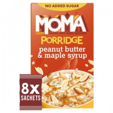Moma Jumbo Porridge Peanut Butter and Maple Syrup Sachets 8 x 35g