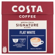 Costa Signature Blend Flat White By Nescafe Dolce Gusto Pods 16 per pack