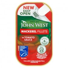 John West Mackerel Fillets in Tomato Sauce 115g