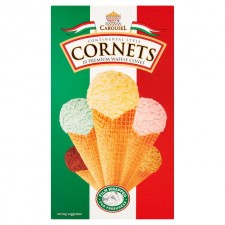 Carousel Continental Style Waffle Ice Cream Cornets x 10