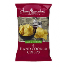 Harry Ramsdens Salt and Vinegar Hand Cooked Crisps 6 Pack 150g