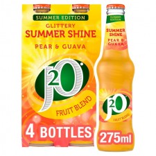 Britvic J2O Summer Shine Pear and Guava 4 x 275ml Summer Edition