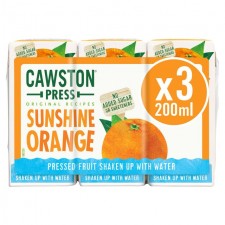 Cawston Press Sunshine Orange Juice 3 x 200ml
