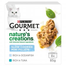 Purina Gourmet Natures Creations Cat Food Fish Selection 8 x 85g