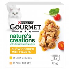 Purina Gourmet Natures Creations Cat Food Meat Selection 8 x 85g