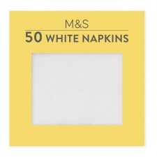Marks and Spencer White Paper Napkins 50 per pack