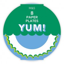 Marks and Spencer Blue Paper Party Plates 8 per pack