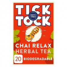 Tick Tock Wellbeing Chai Relax 20 Teabags