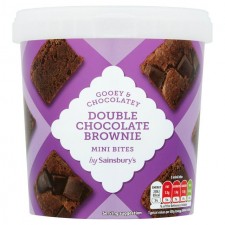 Sainsburys Double Chocolate Brownie Bites 234g